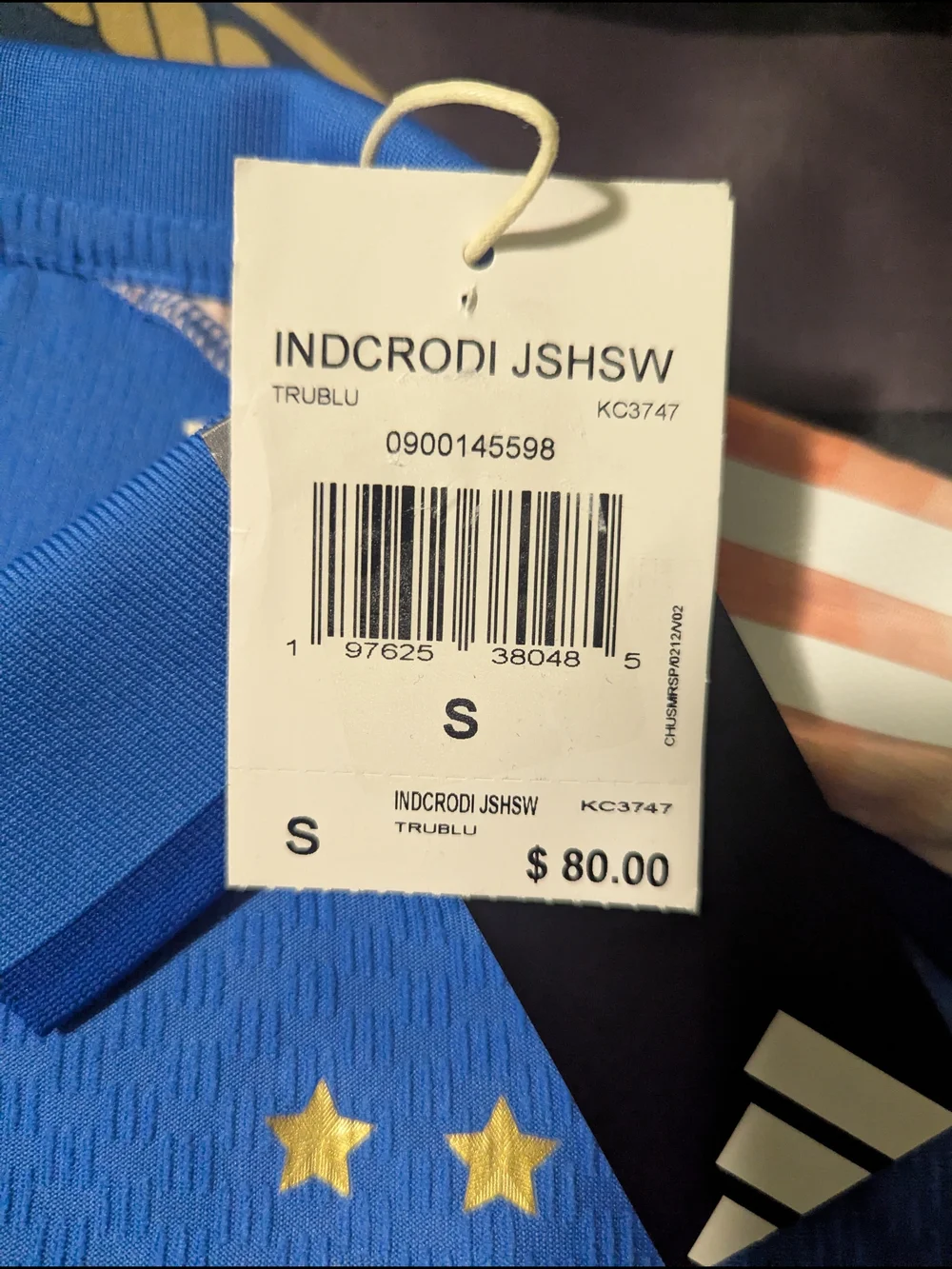 Adidas India Dream11 Blue Men's Cricket Jersey